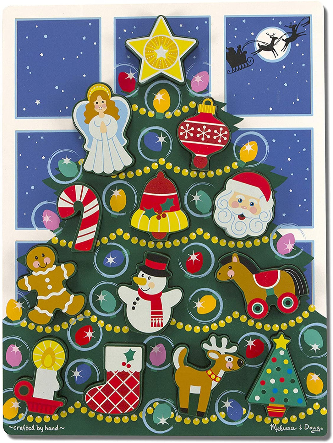 Melissa & Doug Holiday Tree Chunky Puzzle