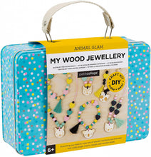 Load image into Gallery viewer, Animal Glam Wood Jewellery Set
